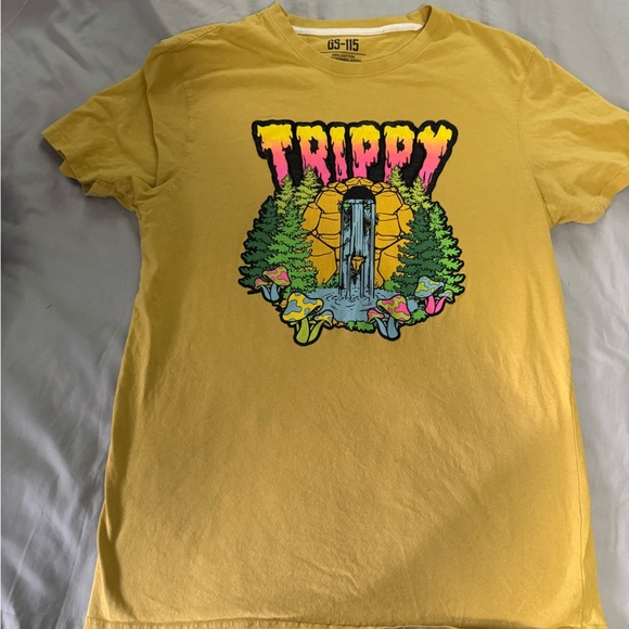 GS 115 Other - GS-115 Psychedelic Yellow 'Trippy' Graphic Tee